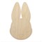 Cute Bunny Rabbit Head Unfinished Wood Shape Piece Cutout for DIY Craft Projects